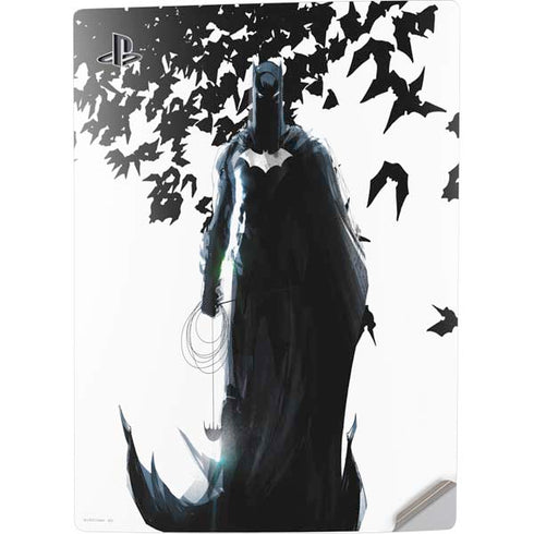 DC Comics Batman Holding batarang Art PS5 Digital Edition Console Skin